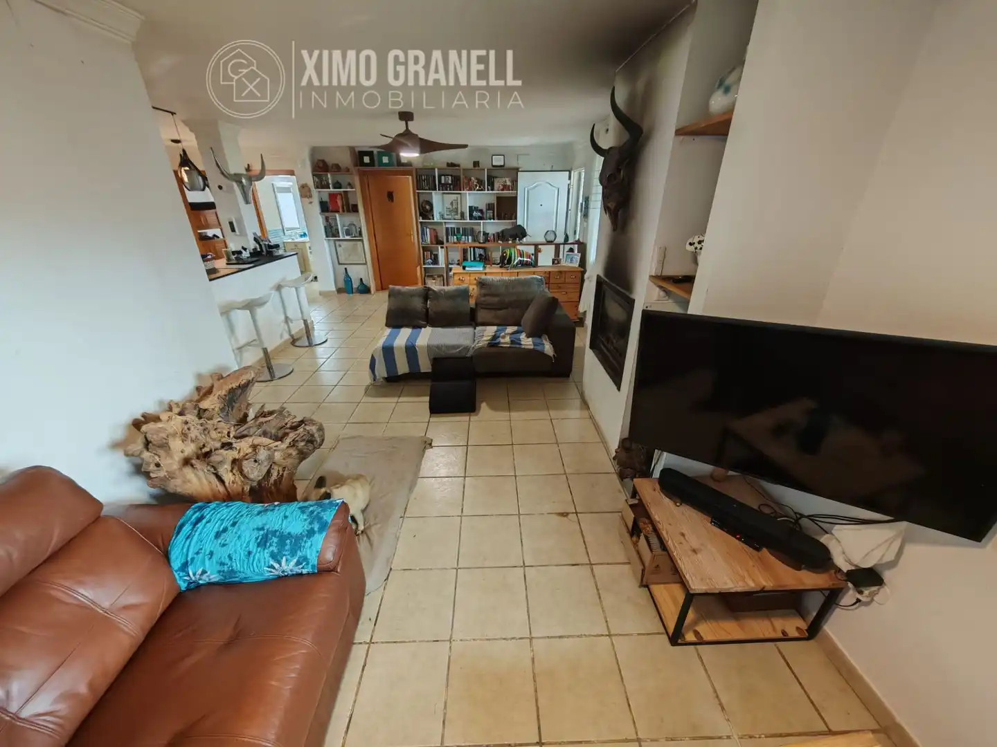 Wohnzimmer von Country house zum Verkauf in Sagunto / Sagunt mit Klimaanlage, Heizung und Privatgarten