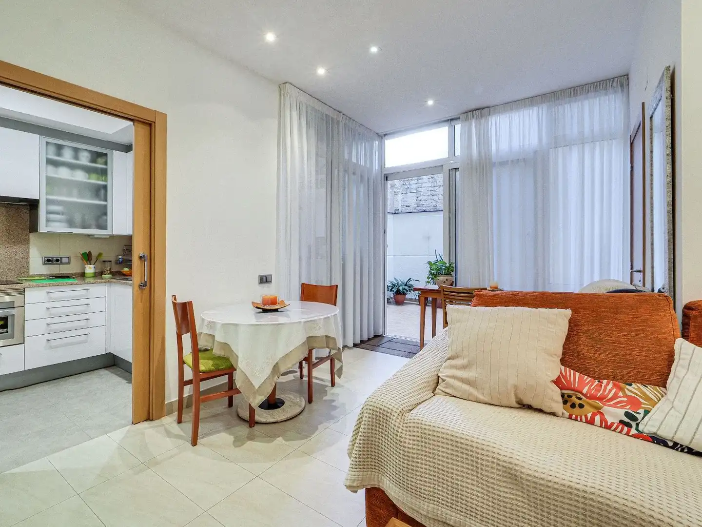 Sala de estar de Piso en venta en Barcelona con Aire acondicionado, Calefacción y Terraza