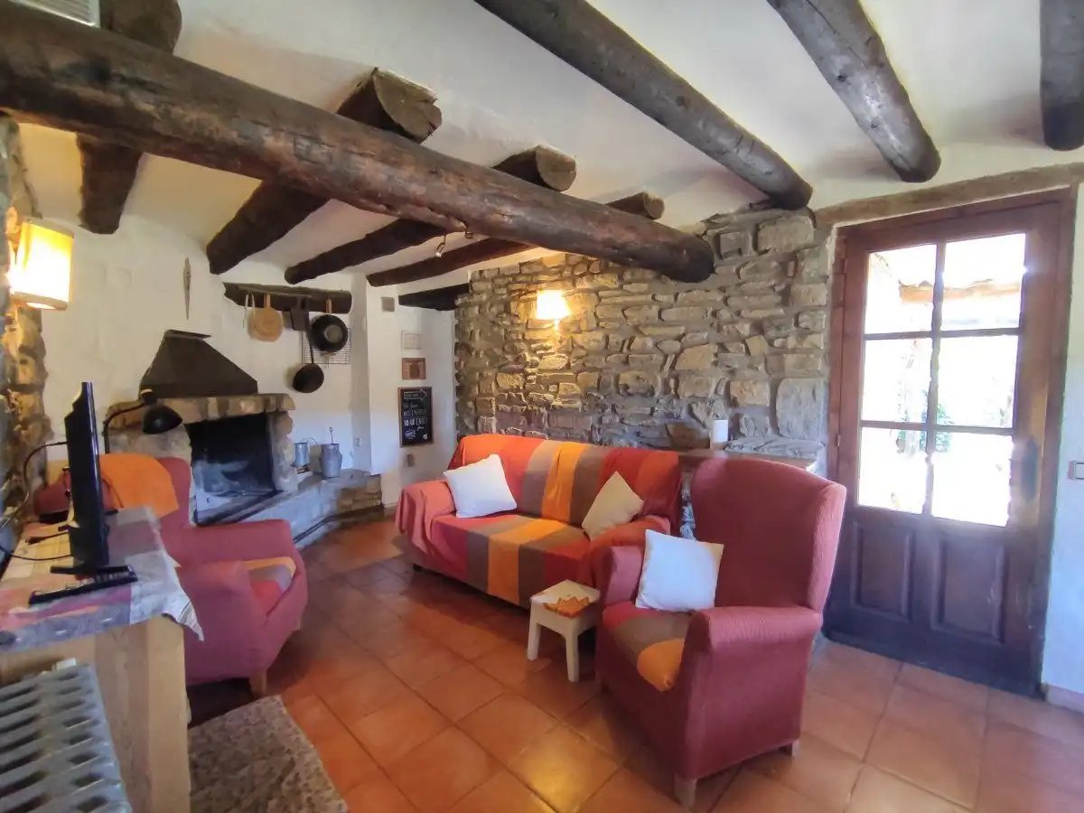 Sala d'estar de Casa o xalet en venda en Fanlo amb Calefacció, Jardí privat i Terrassa