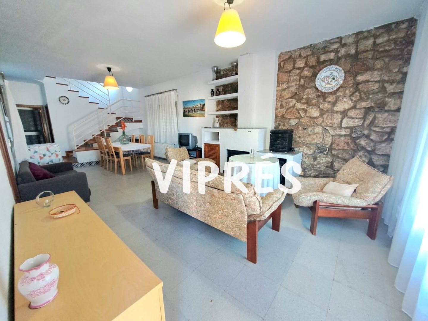 Living room of Single-family semi-detached for sale in Mérida  with Heating, Terrace and Furnished