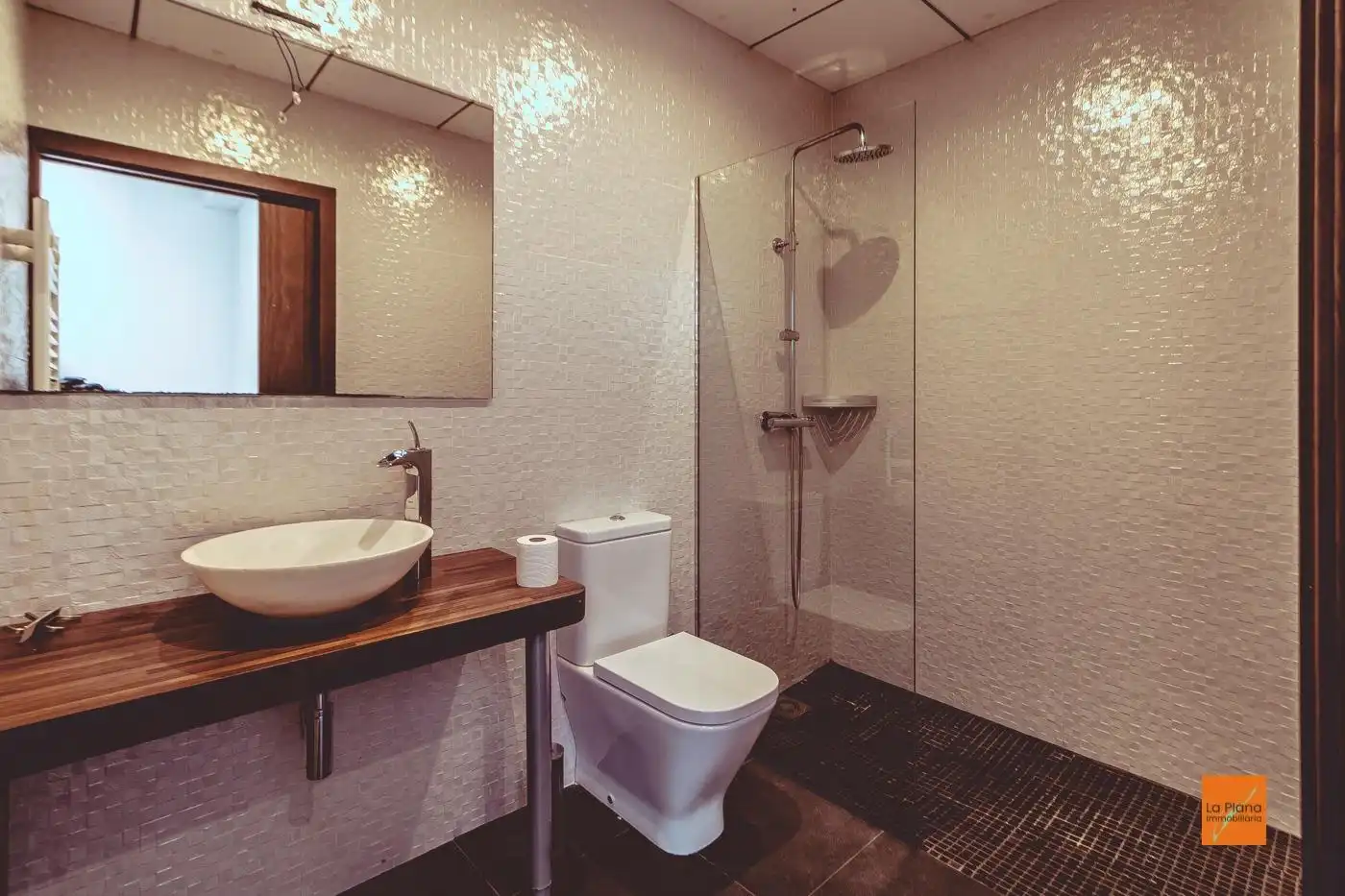 Baño de Casa o chalet en venta en Santa Bàrbara con Calefacción, Jardín privado y Parquet