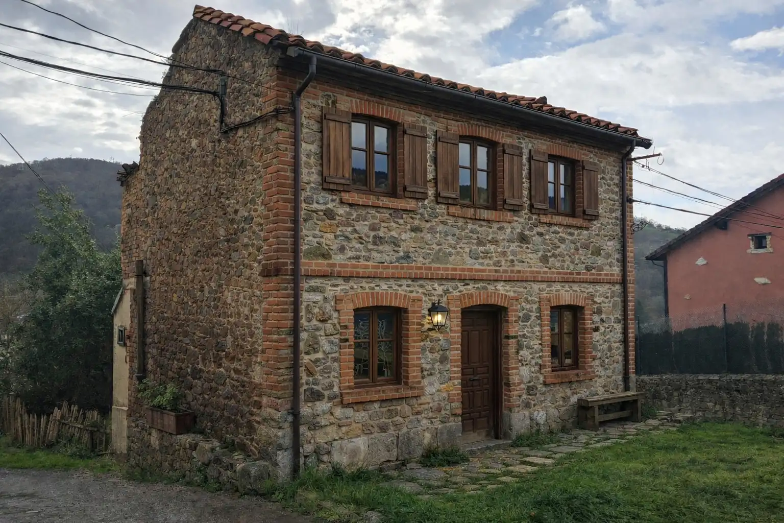 Vista exterior de Casa o chalet en venta en Langreo con Jardín privado