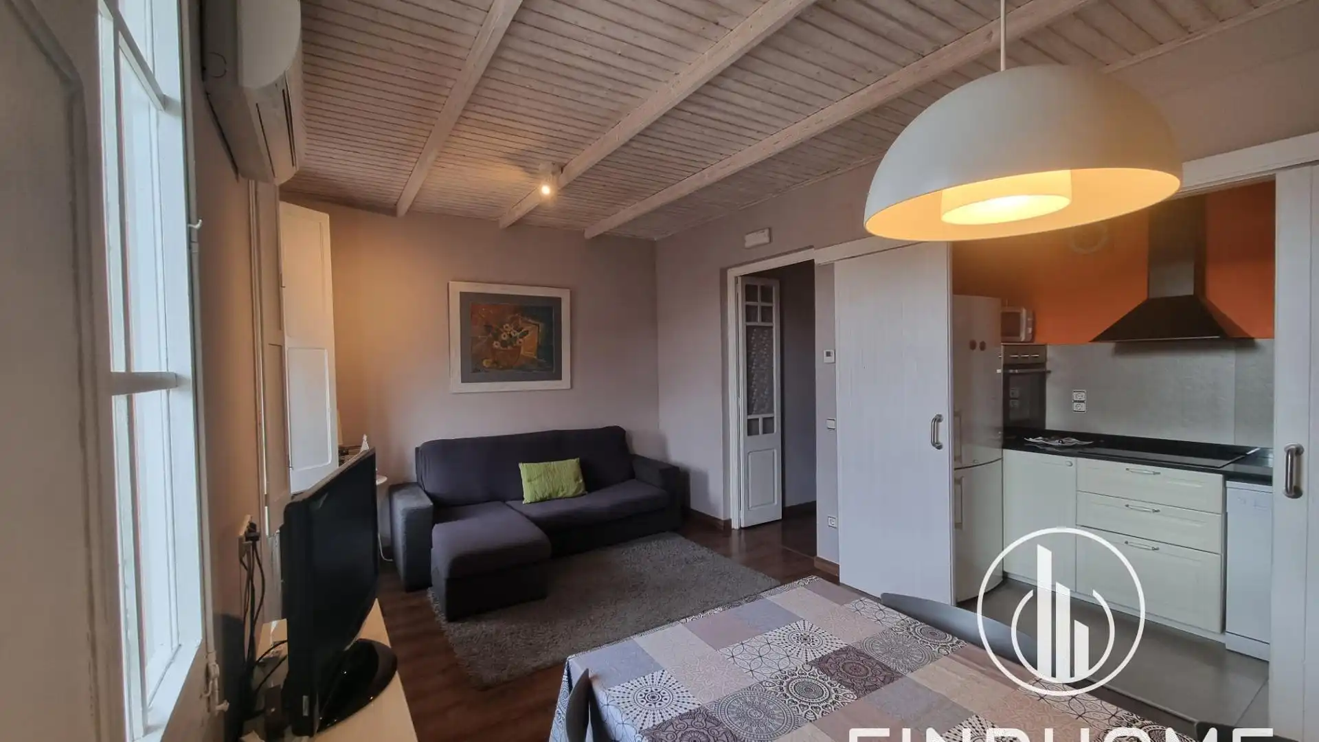Living room of Flat for sale in Olot  with Air Conditioner, Heating and Terrace