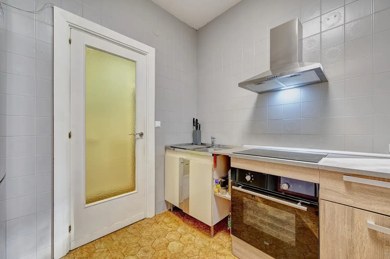 Kitchen of Flat for sale in Burlada / Burlata  with Heating and Parquet flooring