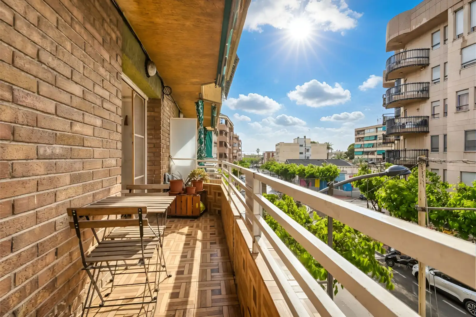 Terrasse von Wohnung zum Verkauf in Mutxamel mit Parkett, Terrasse und Möbliert