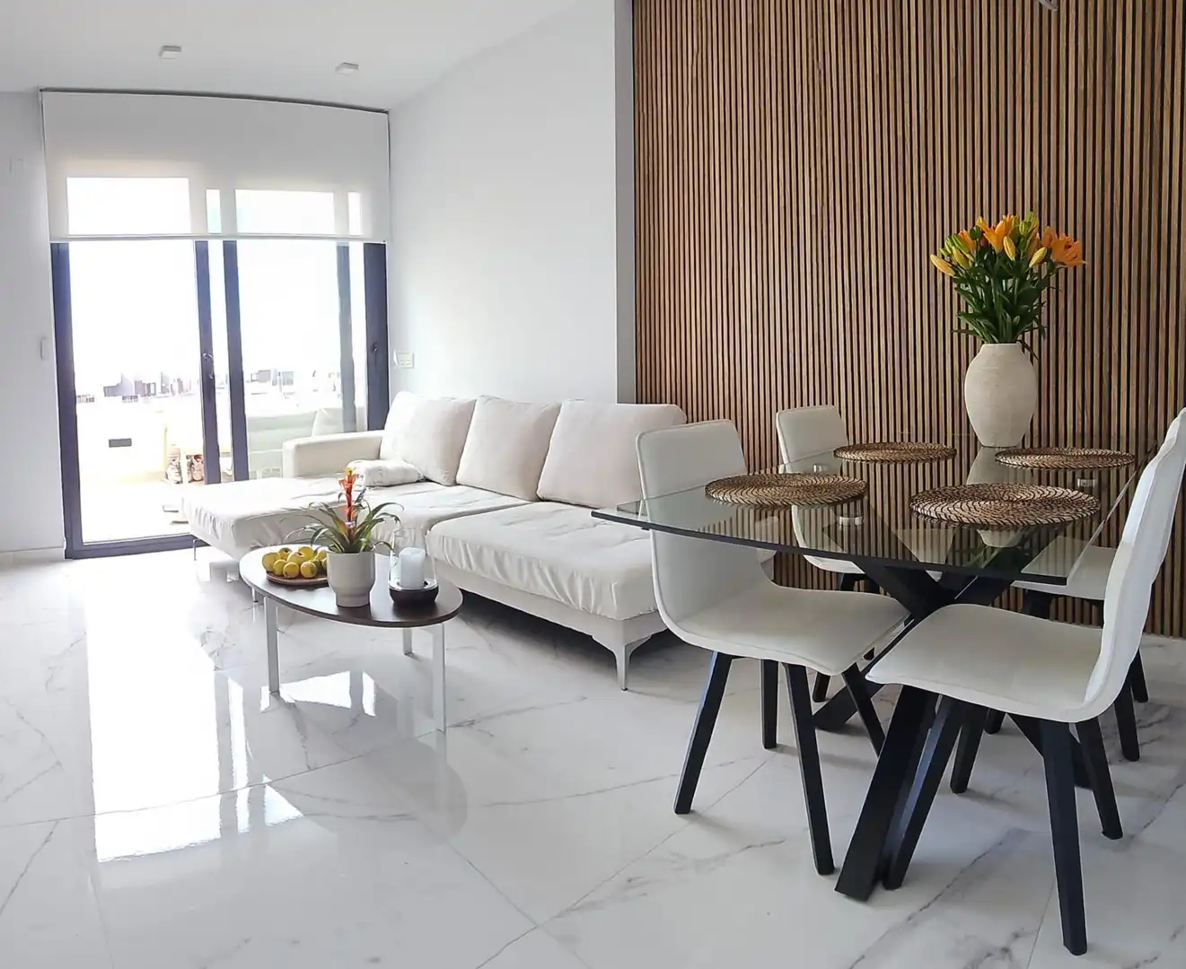 Living room of Apartments for sale in Orihuela  with Air Conditioner, Private garden and Furnished