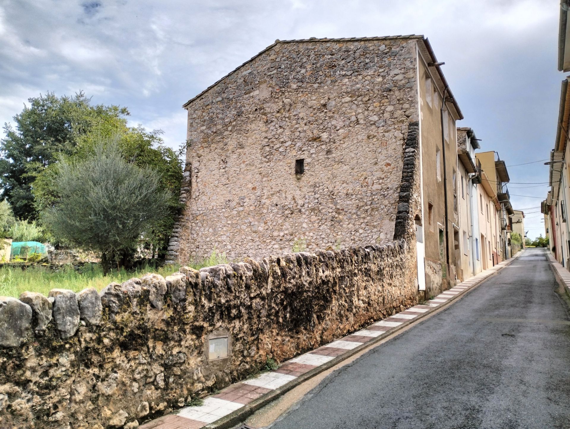 Vista exterior de Casa adosada en venda en Tortellà amb Jardí privat