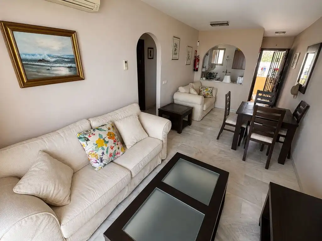 Sala d'estar de Àtic en venda en Mijas amb Aire condicionat, Terrassa i Moblat