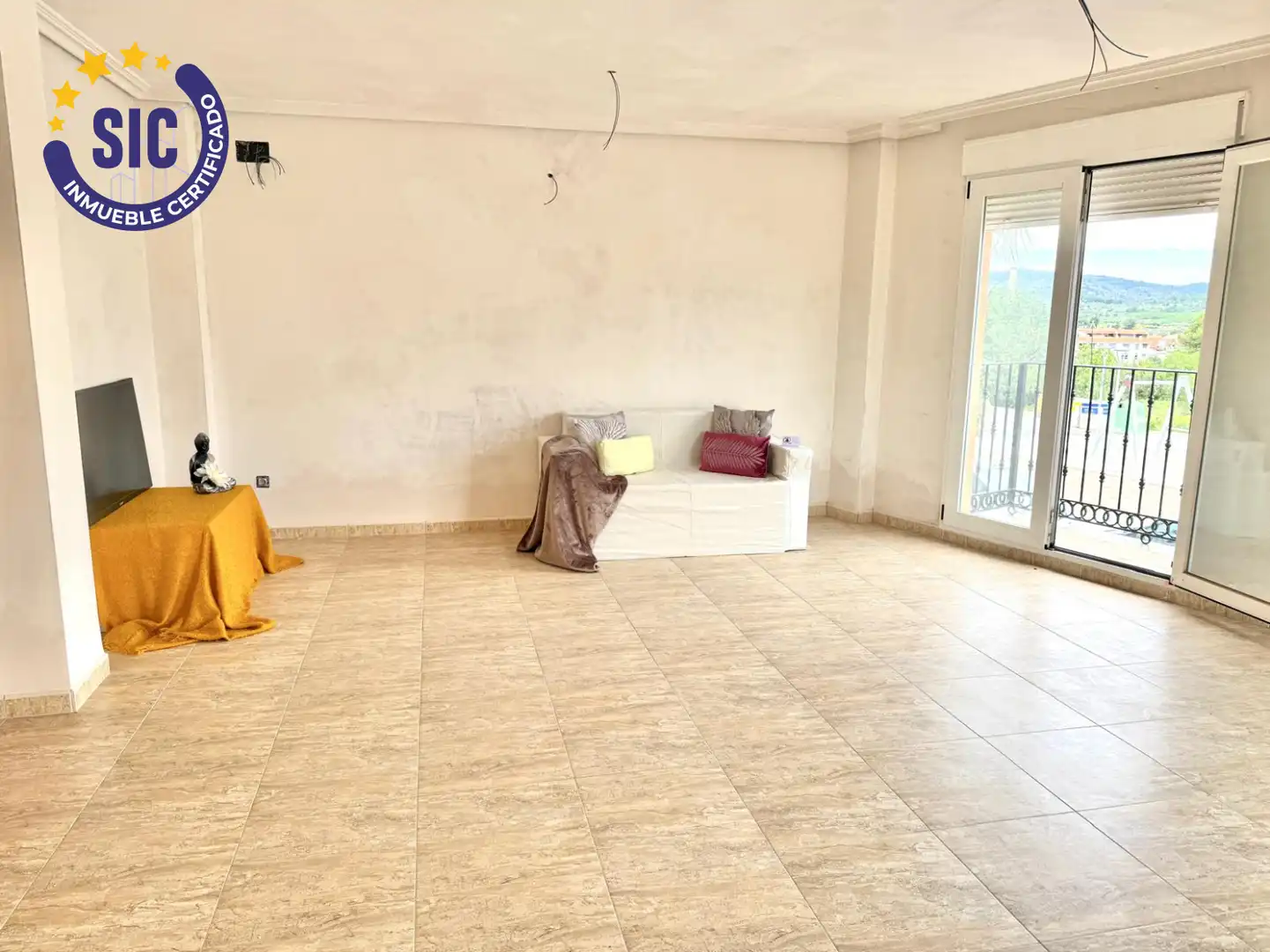Sala d'estar de Casa adosada en venda en Sant Joan de Moró amb Jardí privat, Terrassa i Traster