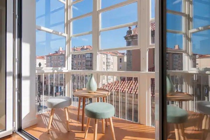 Terrassa de Pis de lloguer en Santander amb Aire condicionat, Calefacció i Moblat