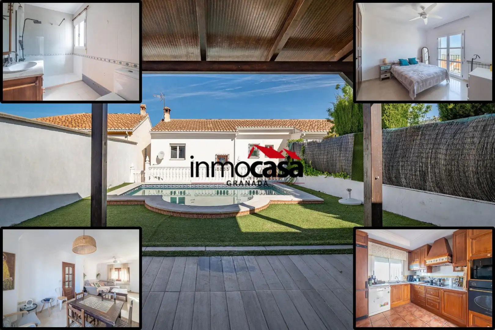 Vista exterior de Casa o xalet en venda en Víznar amb Calefacció, Jardí privat i Terrassa