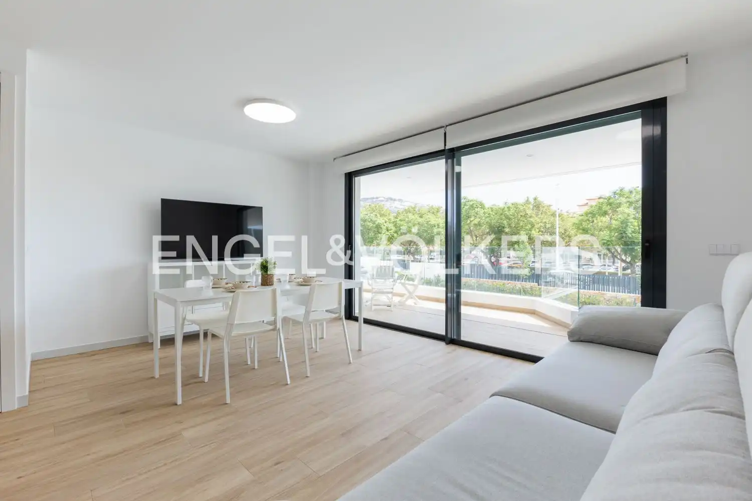 Living room of Flat for rent in Jávea / Xàbia  with Air Conditioner, Heating and Terrace