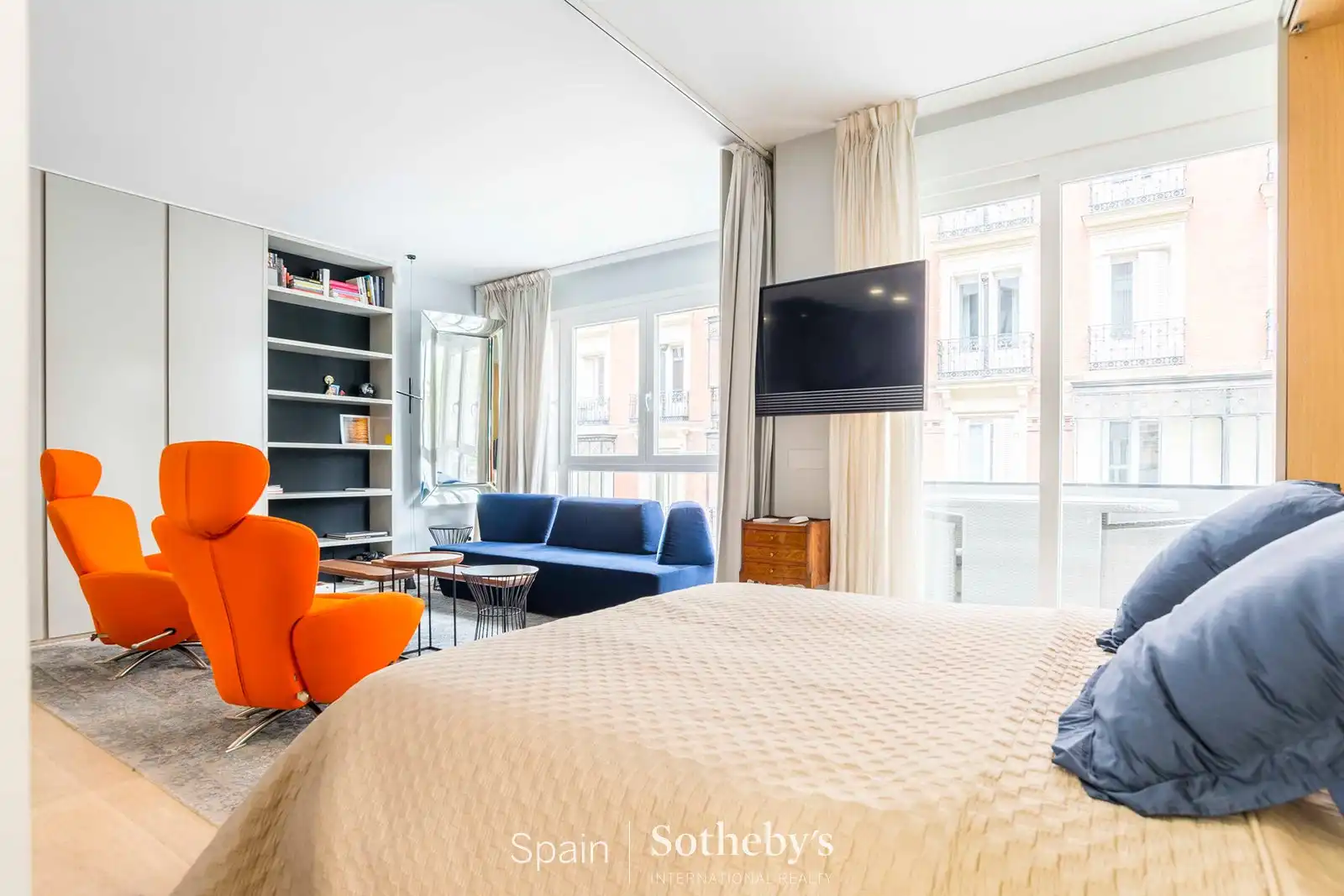 Schlafzimmer von Wohnungen zum Verkauf in Madrid mit Klimaanlage, Heizung und Terrasse