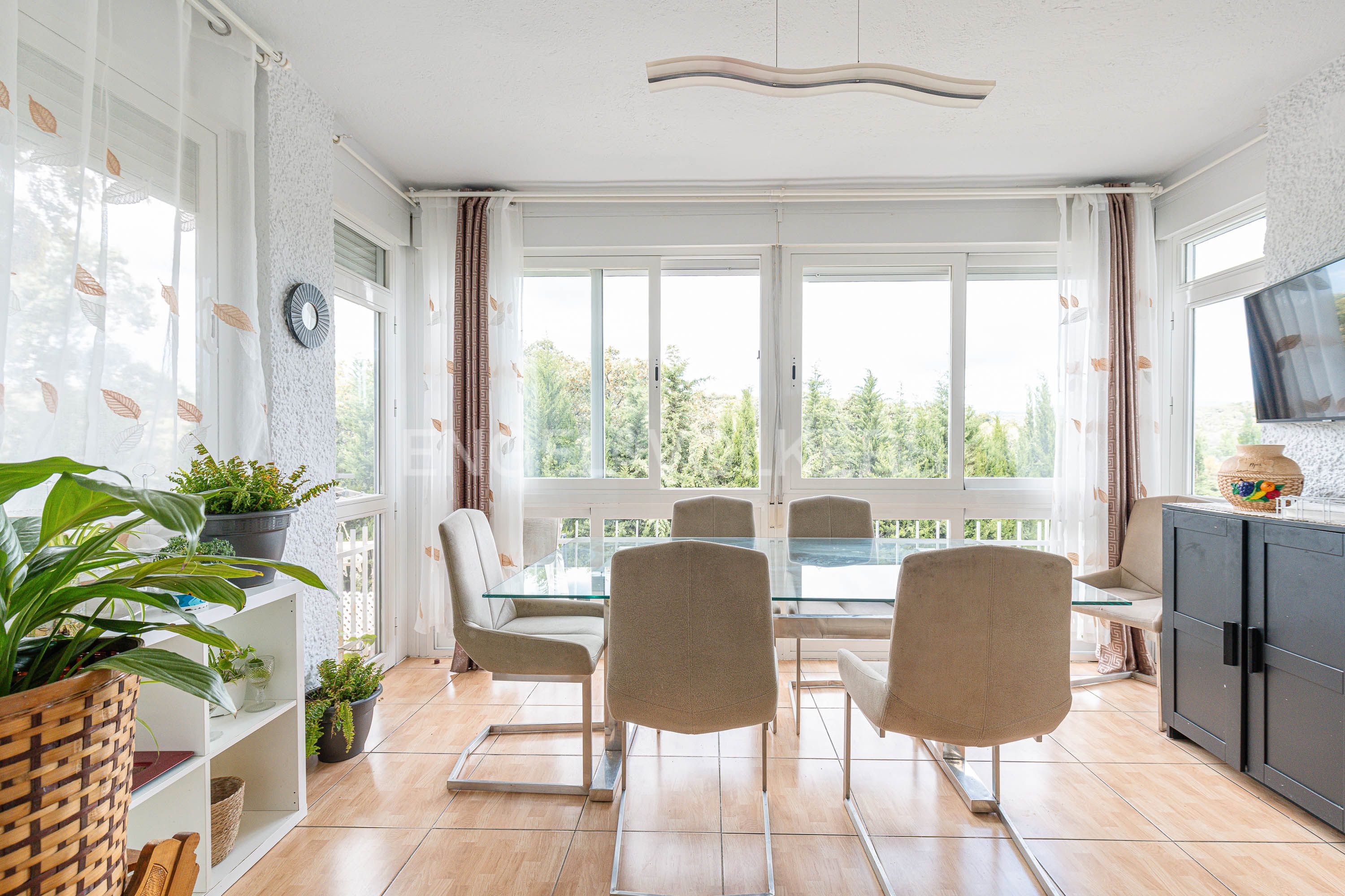 Dining room of House or chalet for sale in Navalagamella  with Air Conditioner, Heating and Private garden