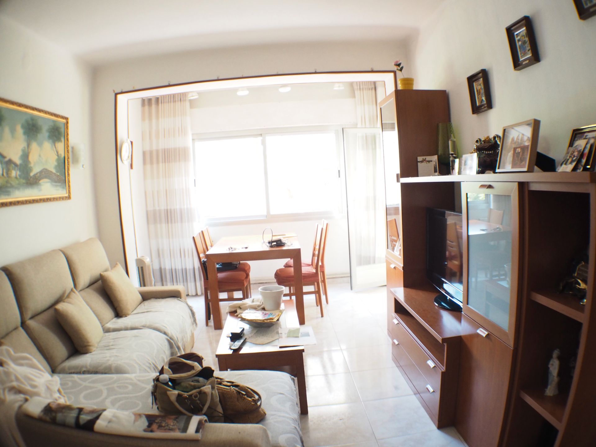 Living room of Flat for sale in  Barcelona Capital  with Heating, Terrace and Storage room