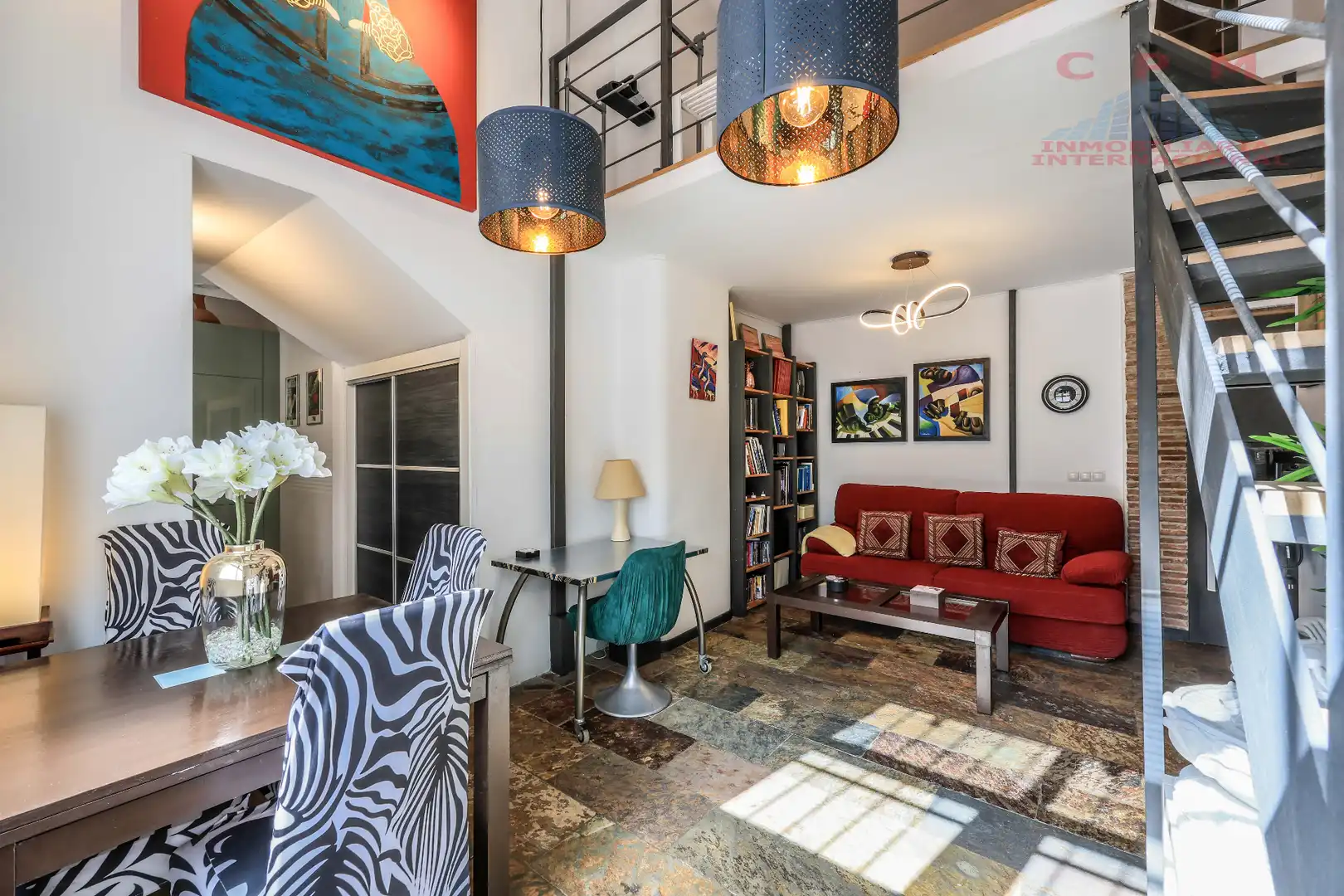 Wohnzimmer von Wohnung zur Miete in Madrid mit Klimaanlage, Heizung und Parkett