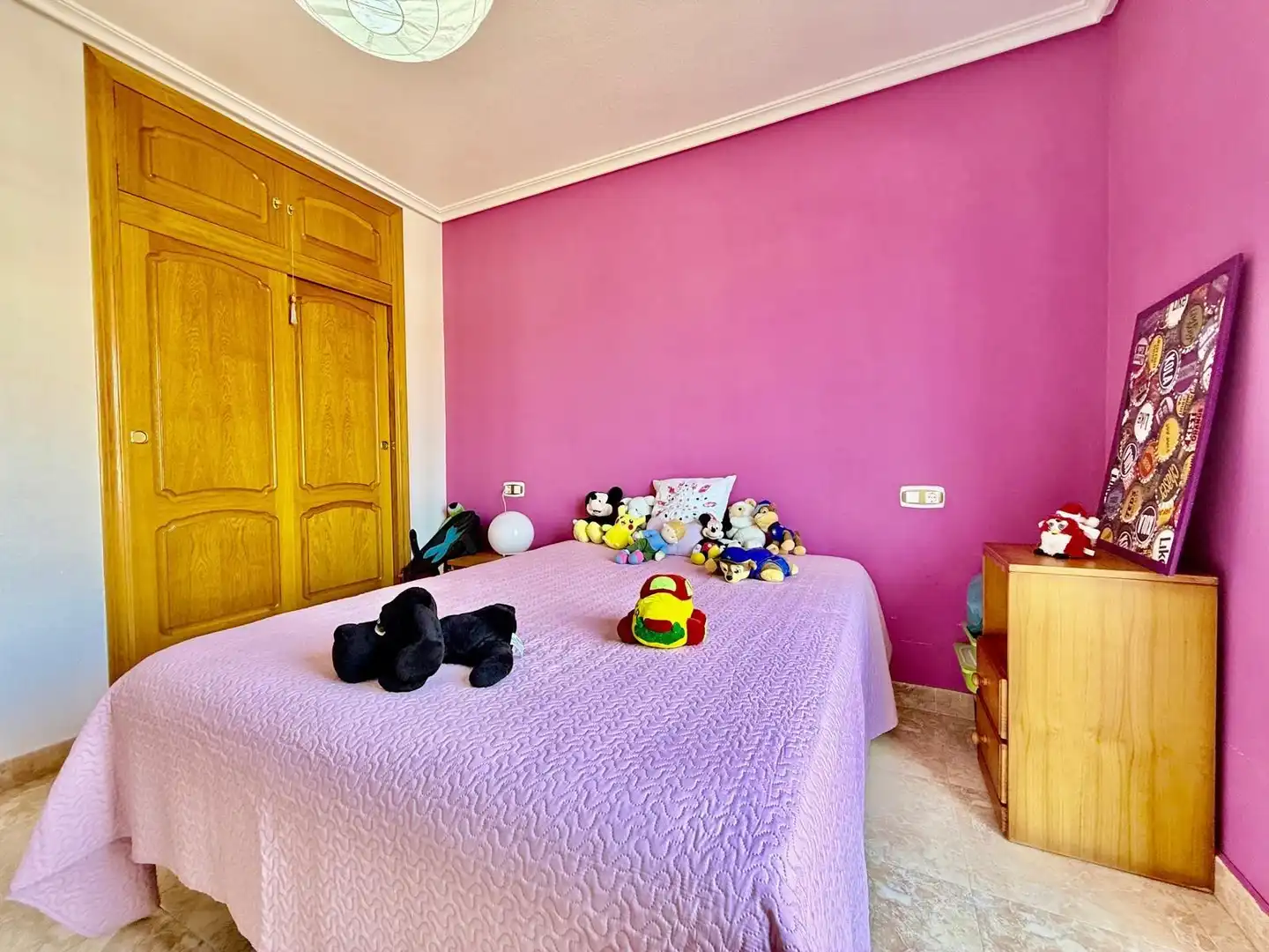 Schlafzimmer von Einfamilien-Reihenhaus zum Verkauf in San Pedro del Pinatar mit Klimaanlage, Privatgarten und Terrasse