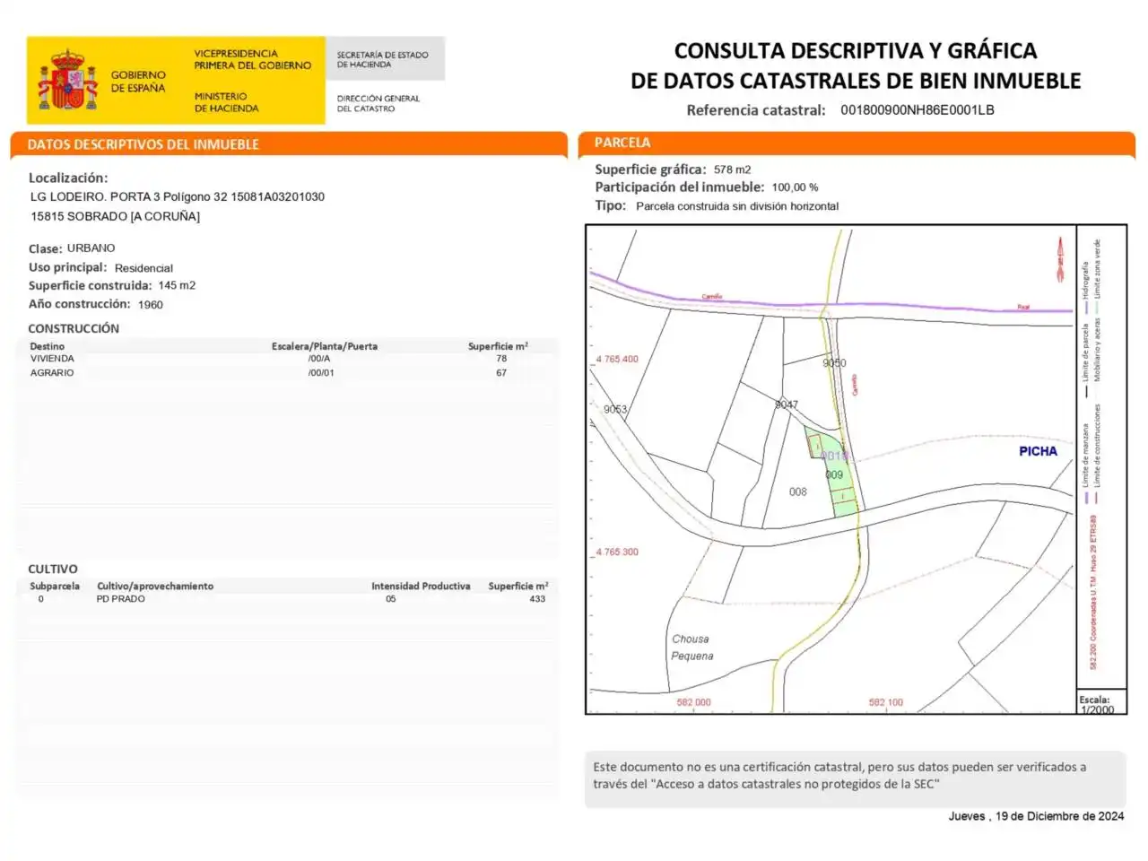 Vista exterior de Casa o xalet en venda en Sobrado (A Coruña) amb Jardí privat