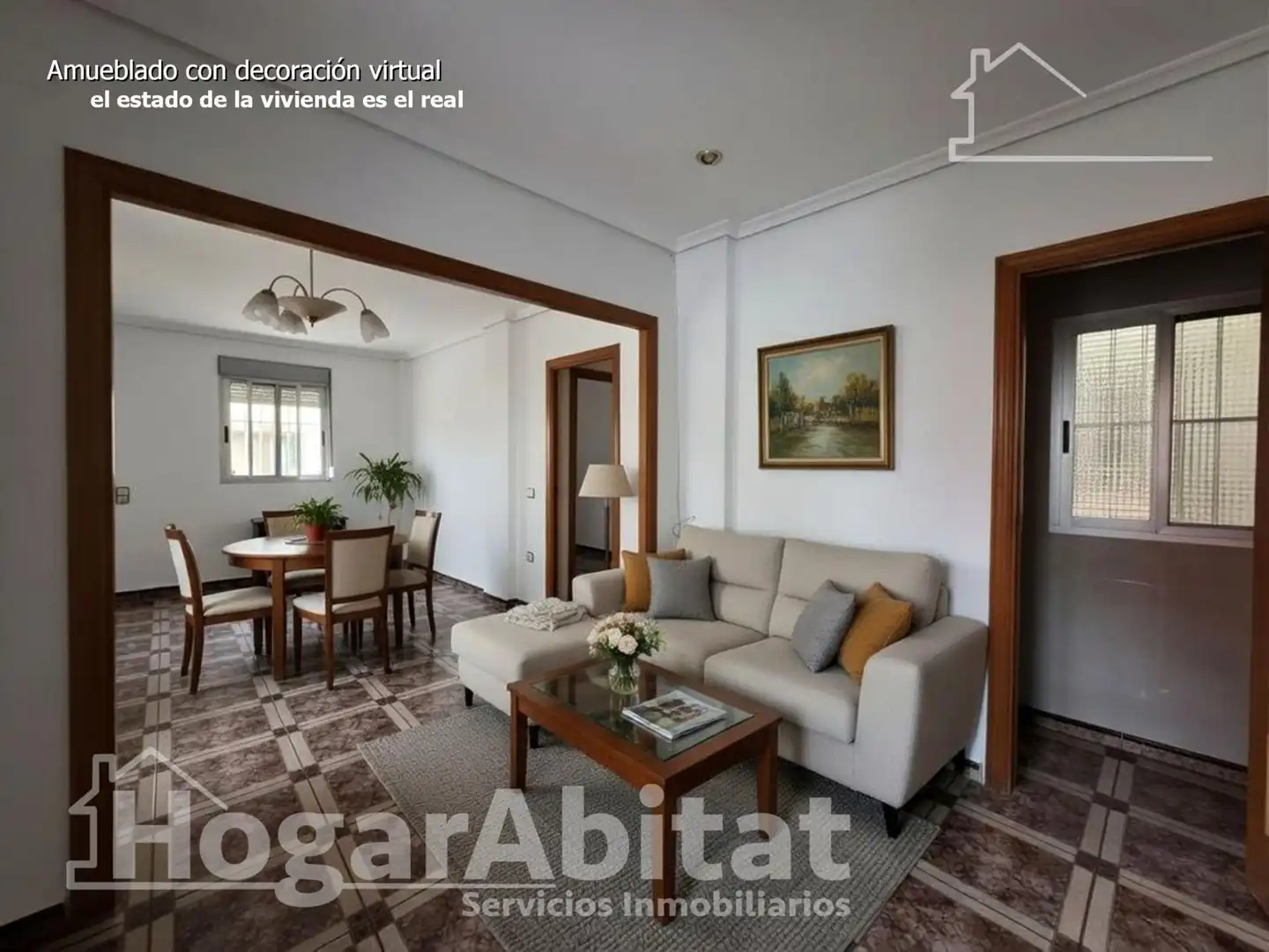 Sala de estar de Piso en venta en Valencia con Aire acondicionado, Calefacción y Terraza
