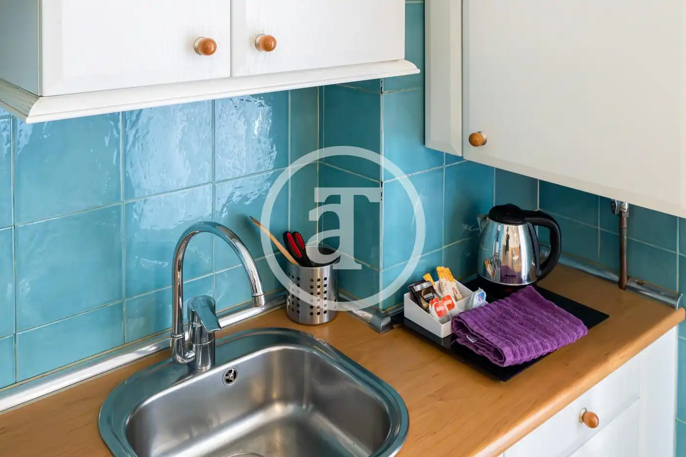 Cocina de Piso de alquiler en Madrid con Aire acondicionado, Calefacción y Amueblado
