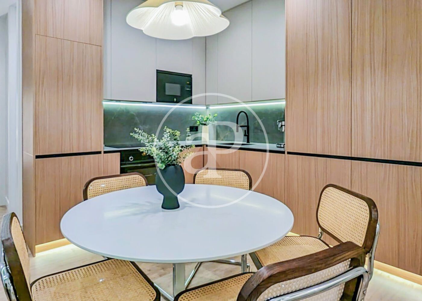 Kitchen of Flat for sale in  Madrid Capital  with Air Conditioner, Heating and Furnished