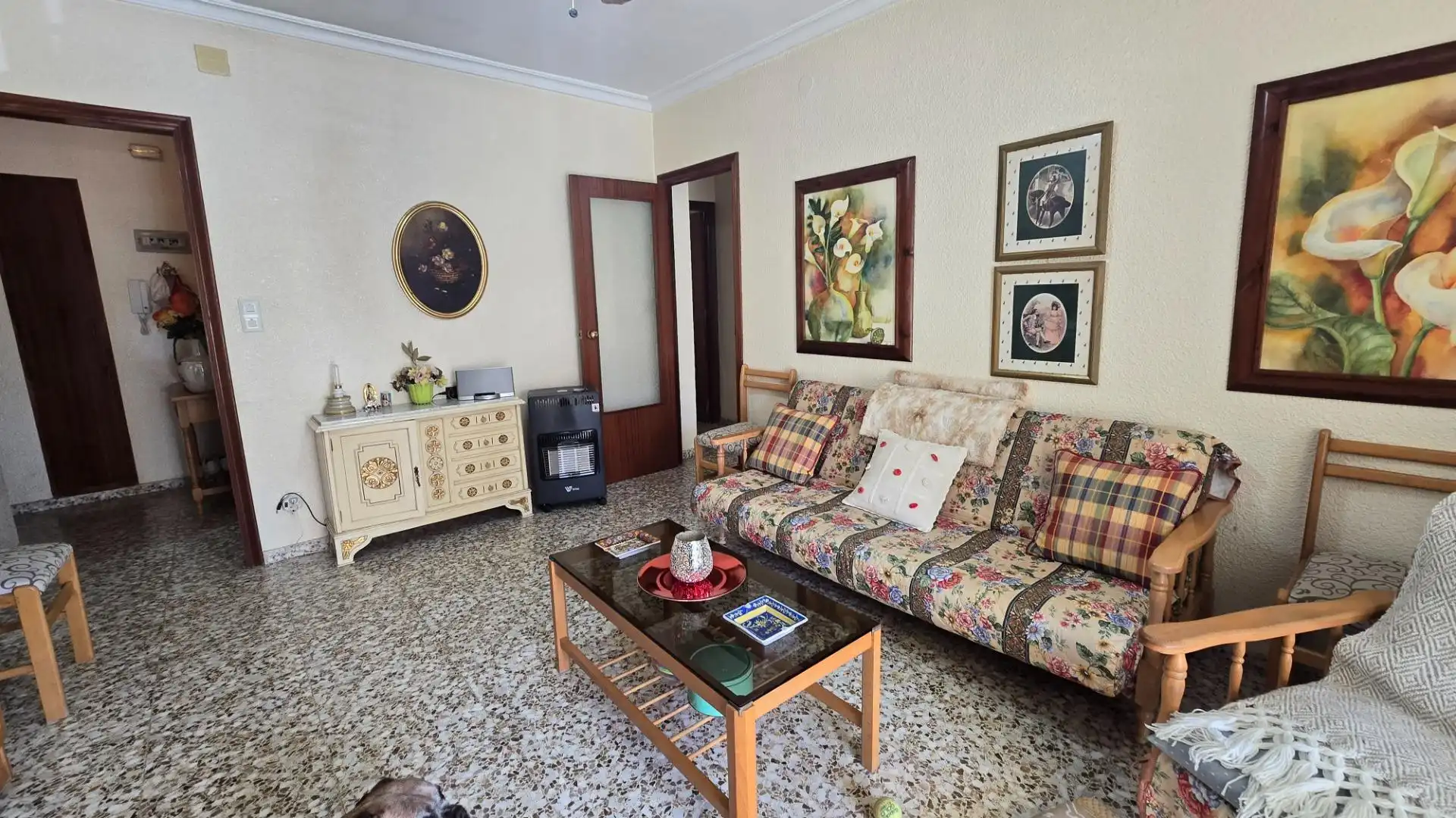 Sala d'estar de Apartament de lloguer en Santa Pola amb Terrassa i Moblat