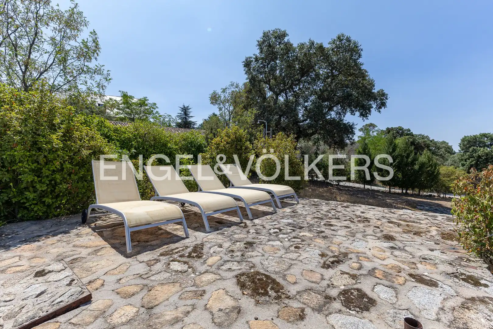 Terrasse von Country house zur Miete in Alpedrete mit Klimaanlage, Heizung und Privatgarten