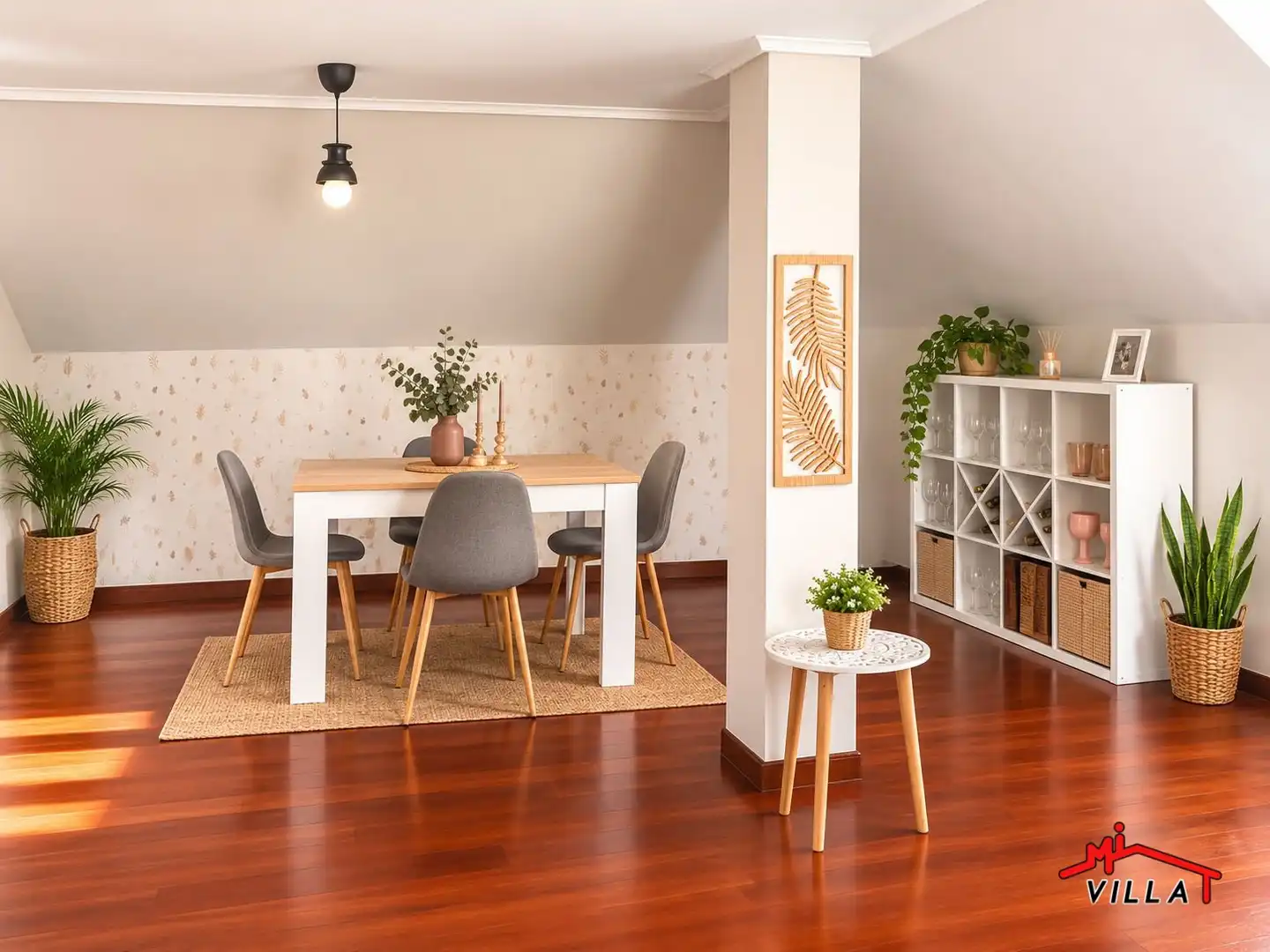 Esszimmer von Dachboden zum Verkauf in Bárcena de Cicero mit Heizung, Terrasse und Abstellraum