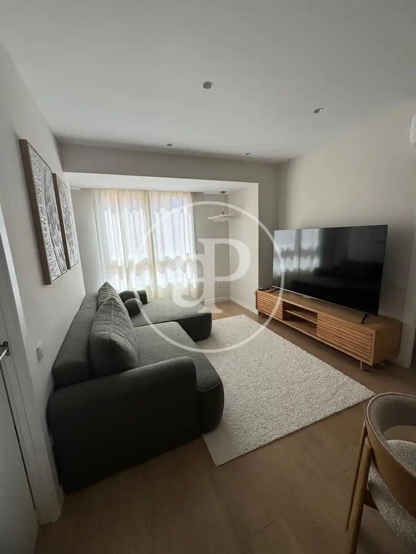 Living room of Flat for rent in Valencia  with Air Conditioner, Heating and Furnished