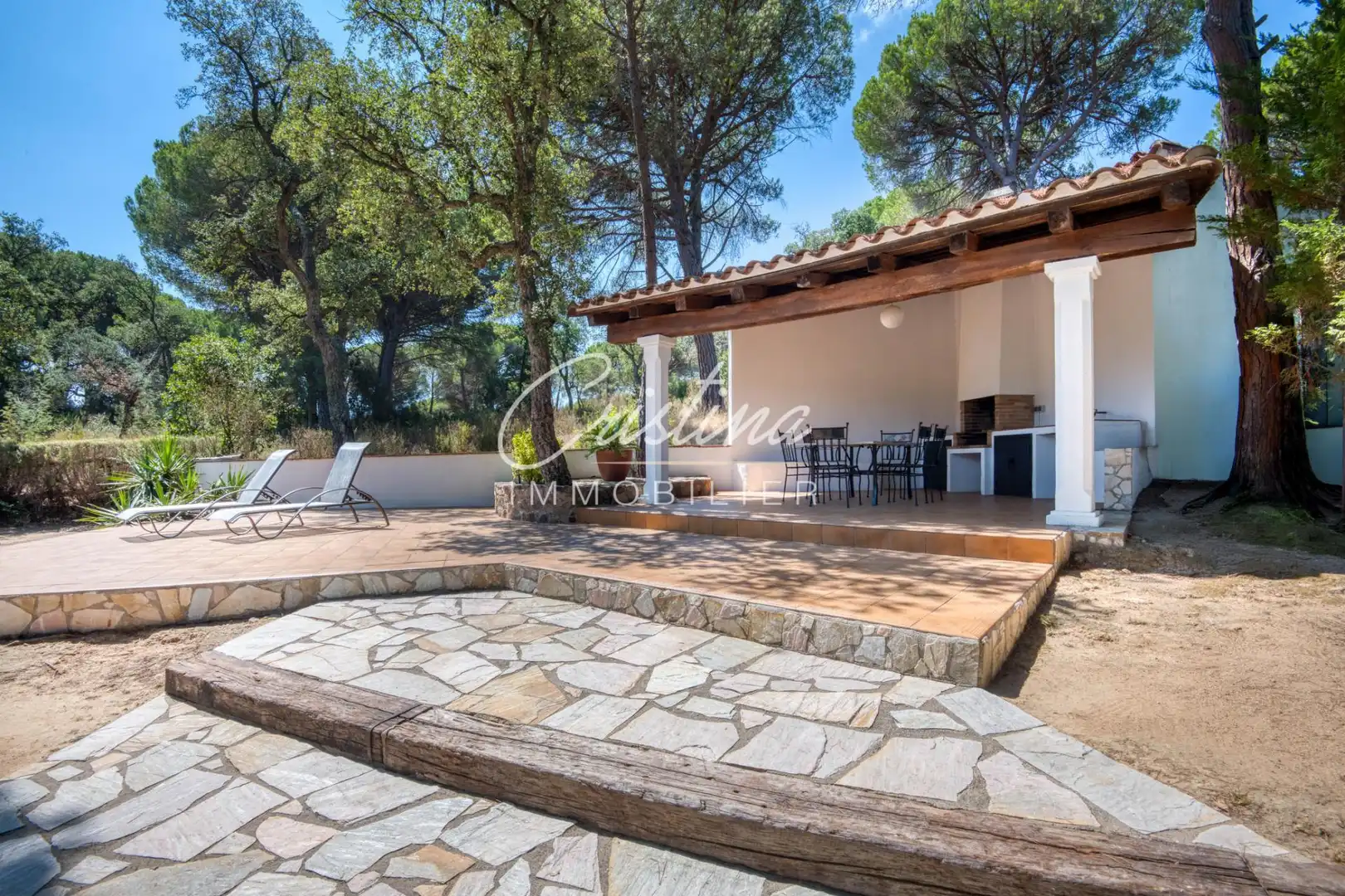 Terrassa de Casa o xalet en venda en Santa Cristina d'Aro amb Calefacció i Piscina