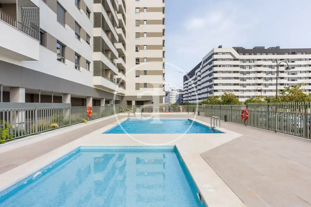 Swimming pool of Flat for rent in Quart de Poblet  with Air Conditioner, Heating and Private garden