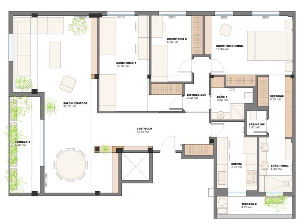 Flat for sale in  Madrid Capital  with Air Conditioner, Heating and Storage room