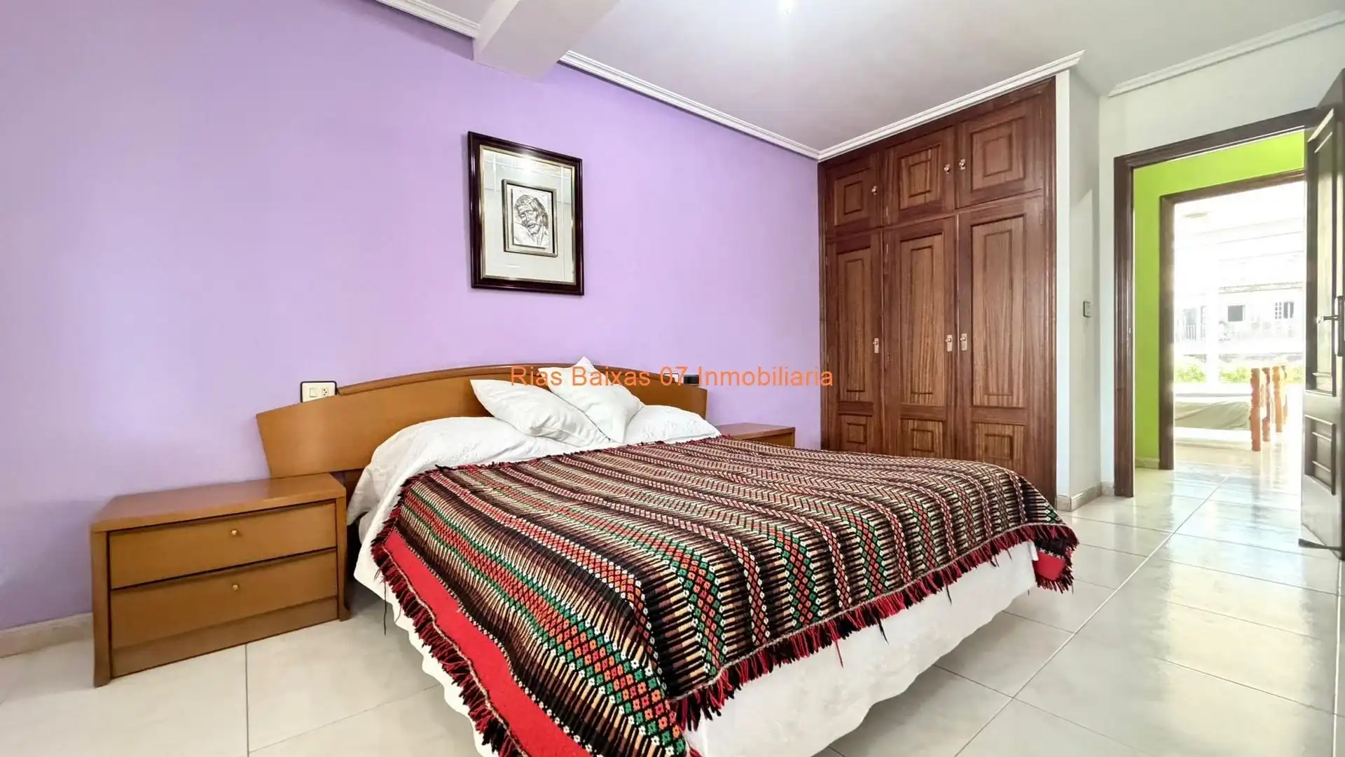 Bedroom of Flat for sale in Cortegada  with Heating, Terrace and Furnished