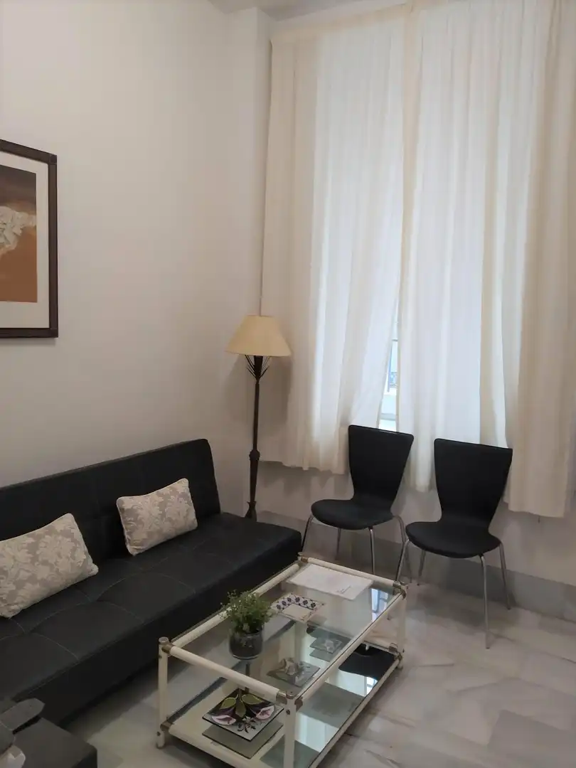 Sala de estar de Apartamento de alquiler en Málaga con Aire acondicionado y Amueblado
