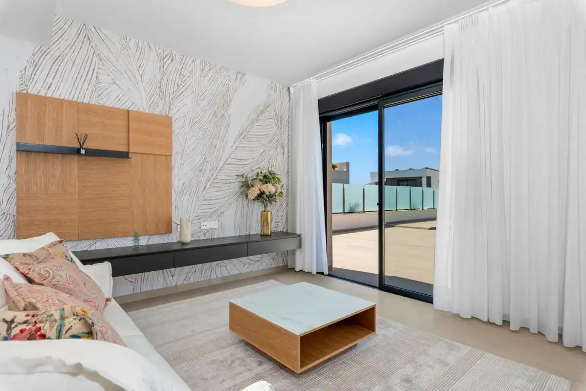 Sala de estar de Casa o chalet en venta en Orihuela con Aire acondicionado, Terraza y Piscina