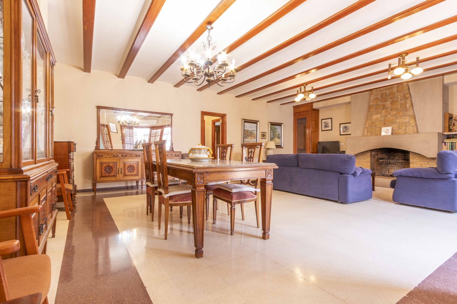 Dining room of Single-family semi-detached for sale in Foios  with Heating and Terrace