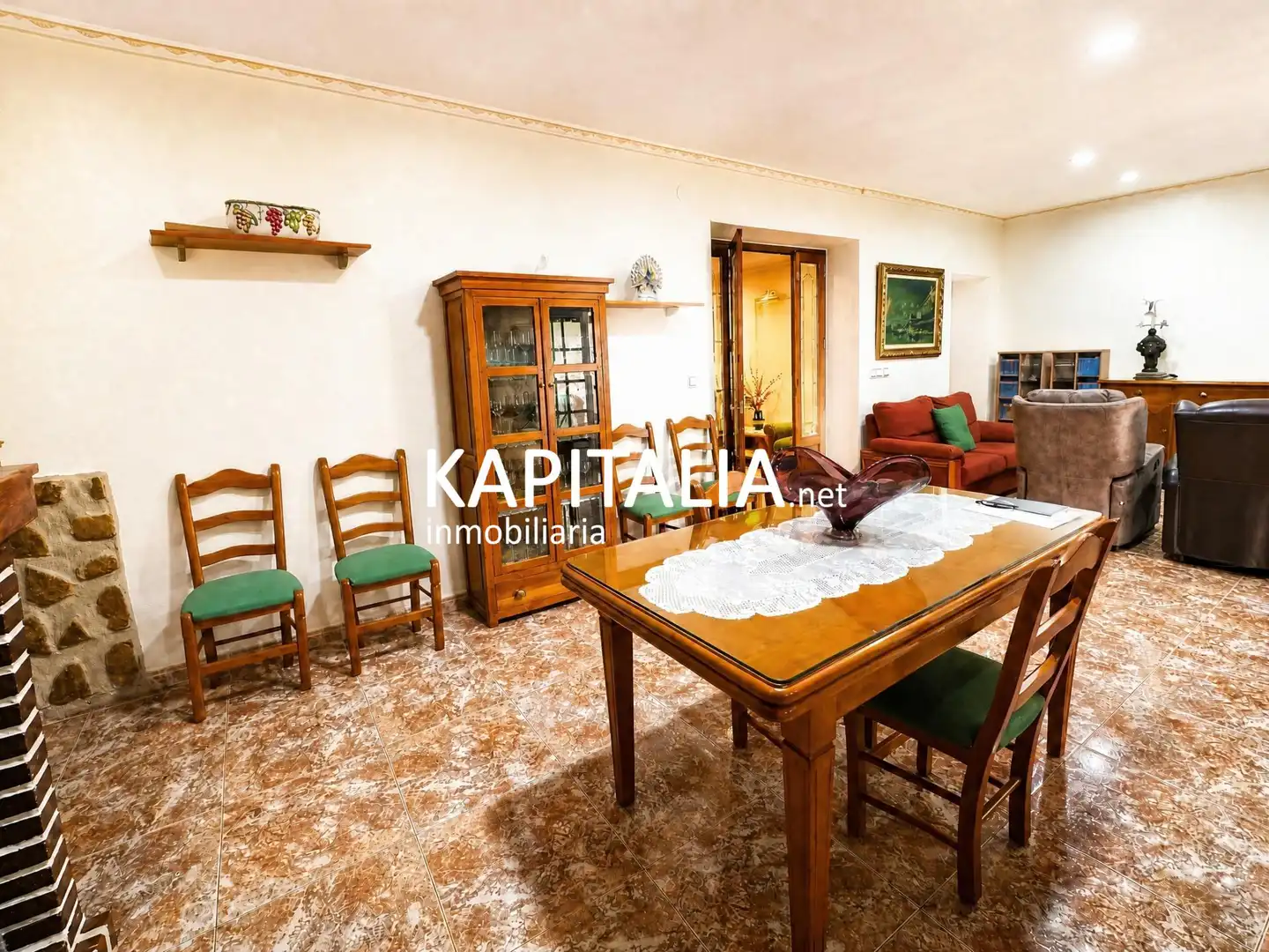 Sala d'estar de Finca rústica en venda en Otos amb Jardí privat