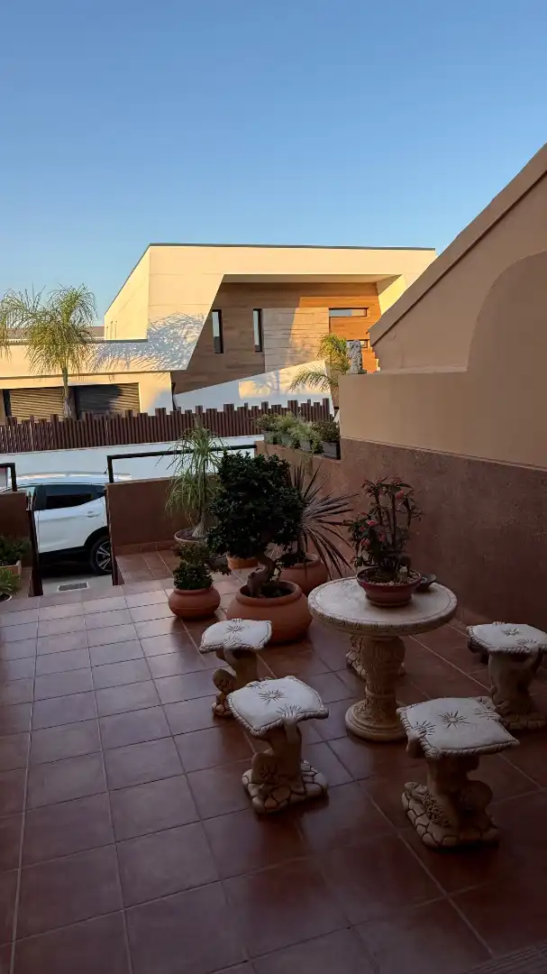 Terrassa de Casa adosada en venda en Lorca amb Aire condicionat, Calefacció i Jardí privat