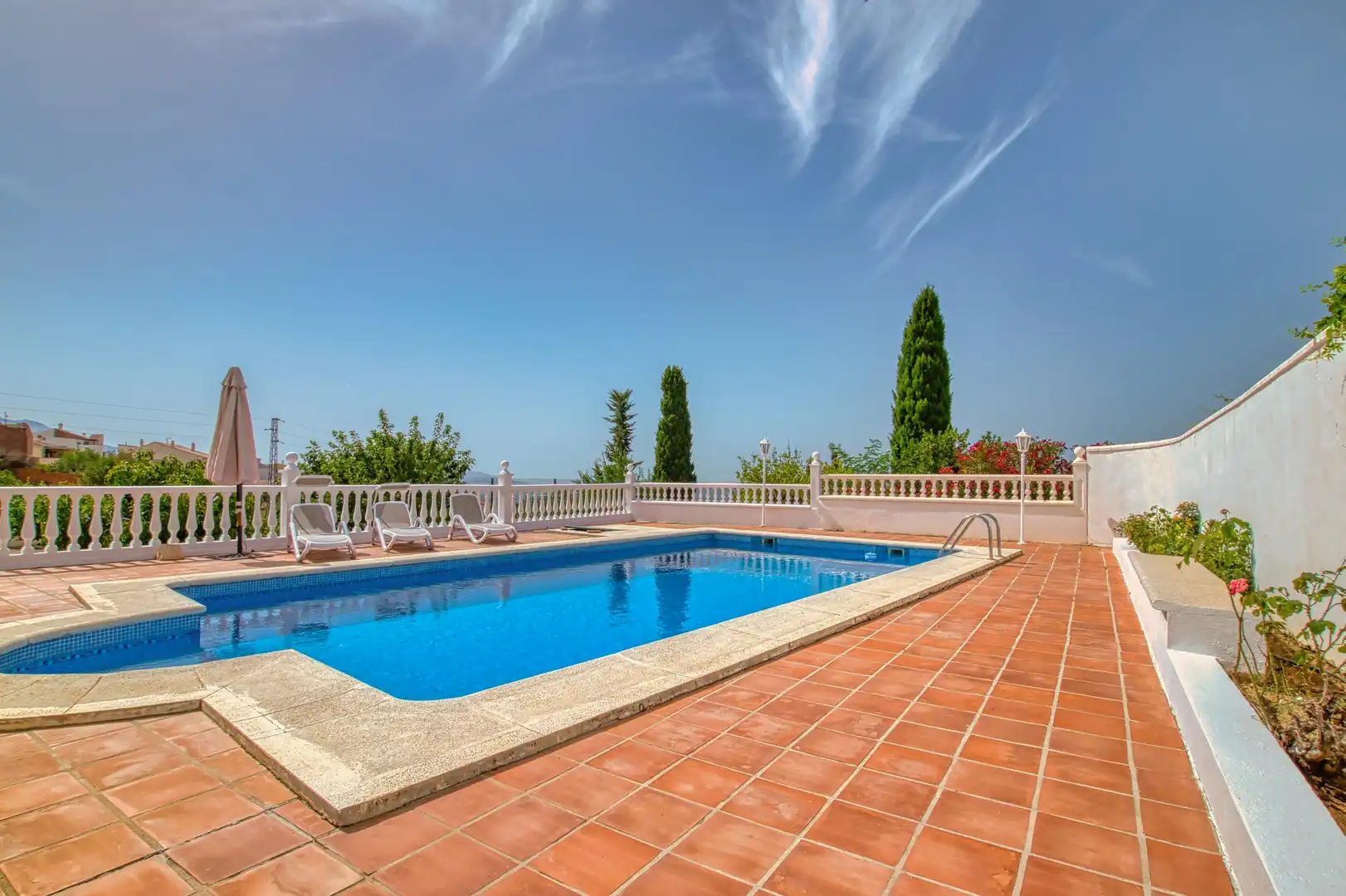 Piscina de Finca rústica en venda en Periana amb Jardí privat, Terrassa i Piscina