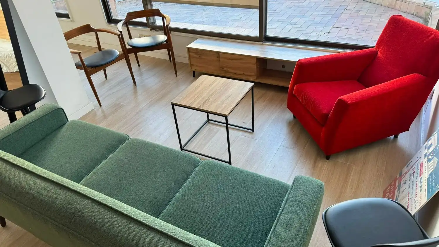 Living room of Flat for rent in Barcelona  with Air Conditioner and Terrace