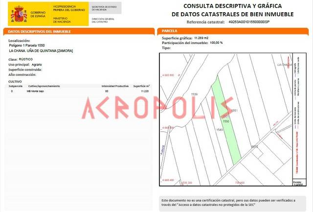Terreno en Venta en Uña de Quintana