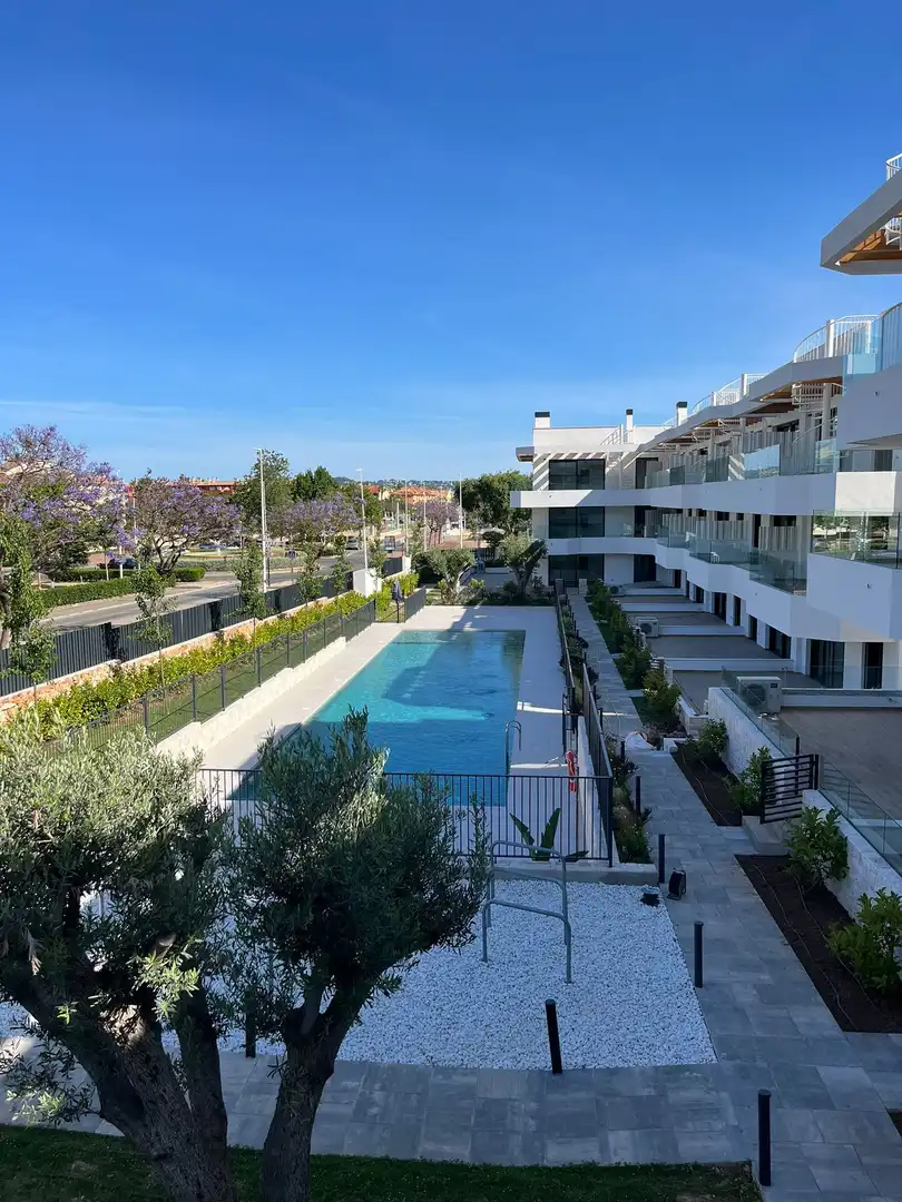 Piscina de Apartamento de alquiler en Jávea / Xàbia con Aire acondicionado y Trastero