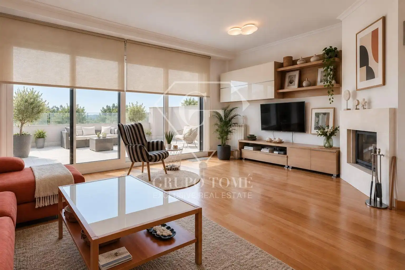 Sala de estar de Casa adosada en venta en Orio con Calefacción, Terraza y Trastero