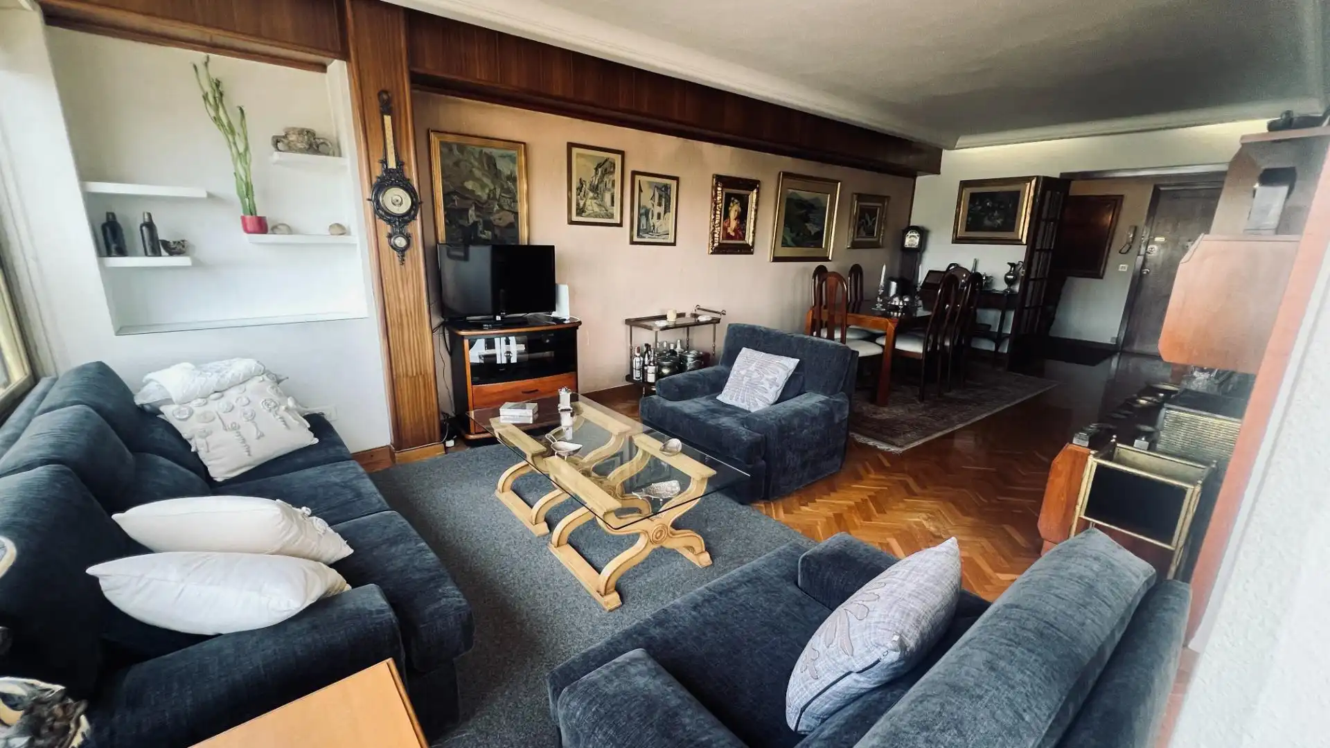 Living room of Flat for sale in Castellón de la Plana / Castelló de la Plana  with Air Conditioner, Private garden and Furnished