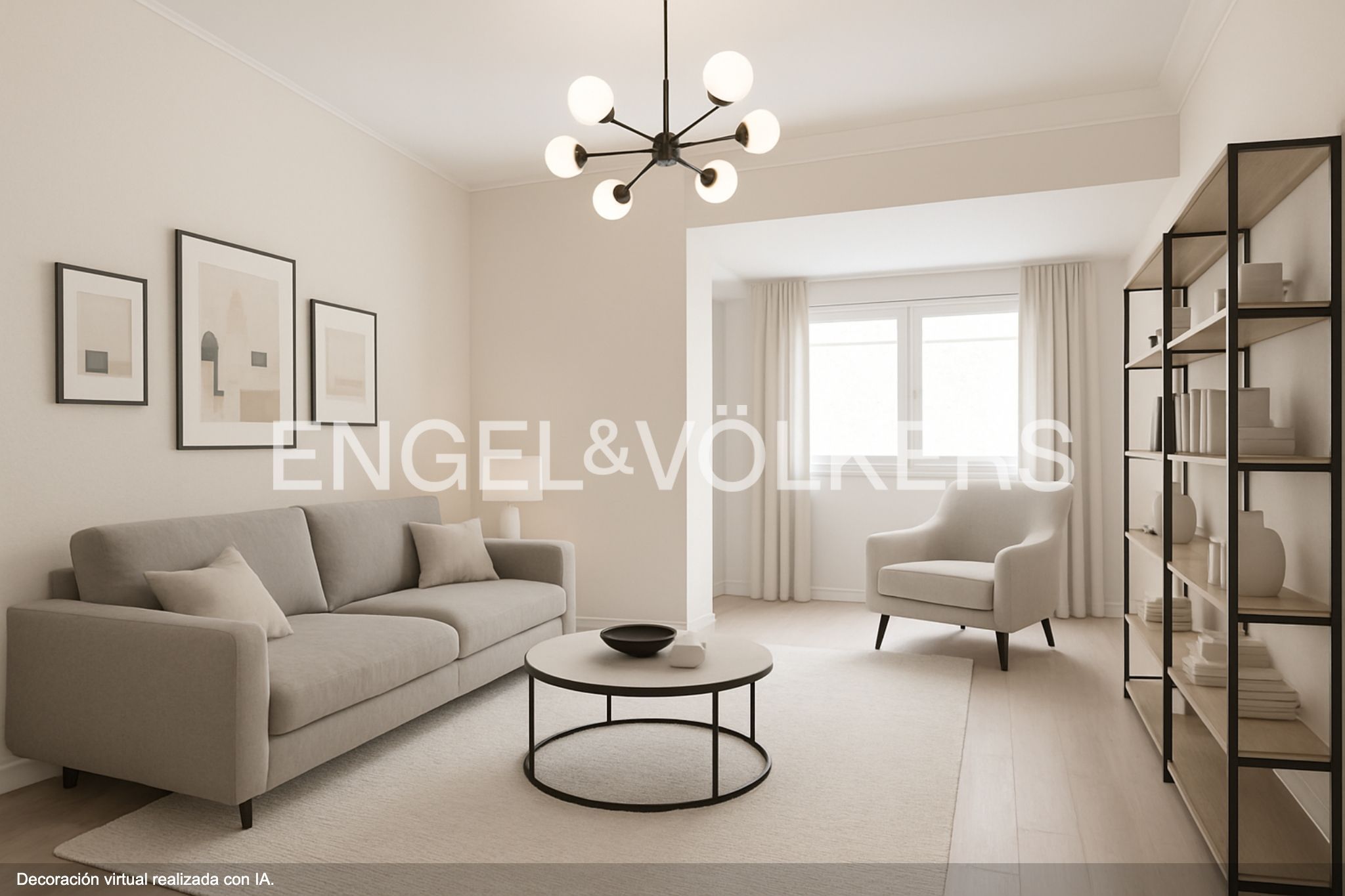 Sala de estar de Apartamento en venta en  Madrid Capital con Calefacción y Parquet