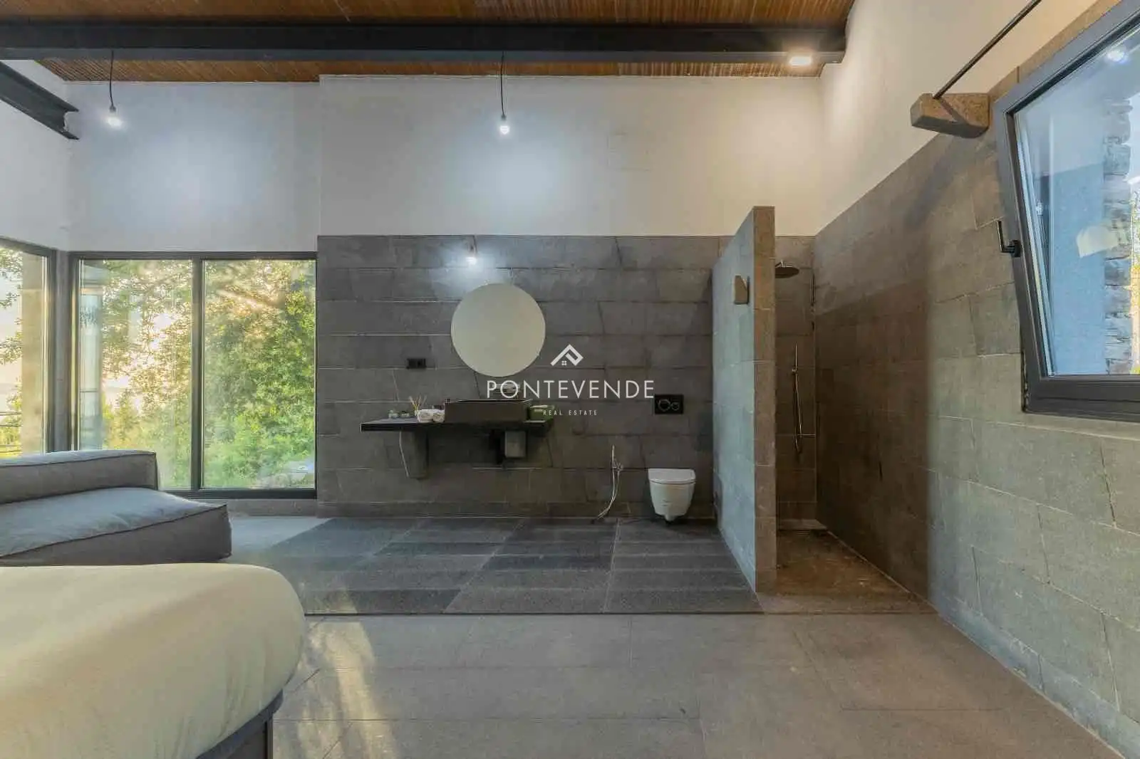Baño de Casa o chalet en venta en Marín con Aire acondicionado, Calefacción y Jardín privado