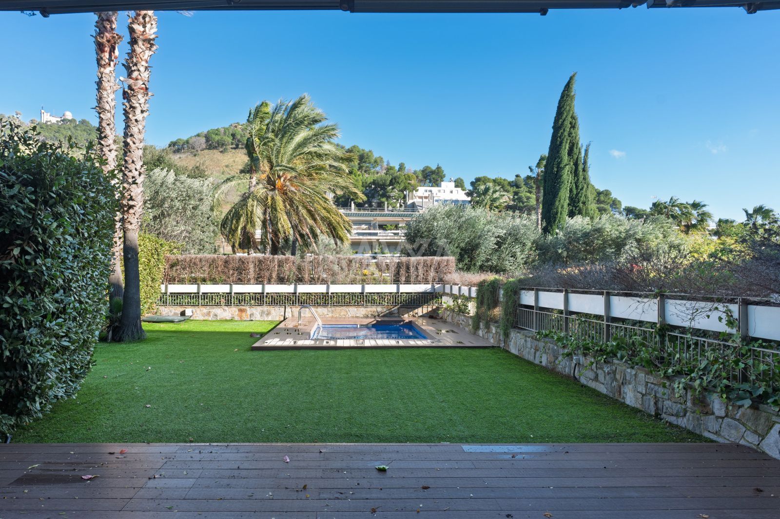 Garden of Flat for sale in  Barcelona Capital  with Air Conditioner, Heating and Parquet flooring