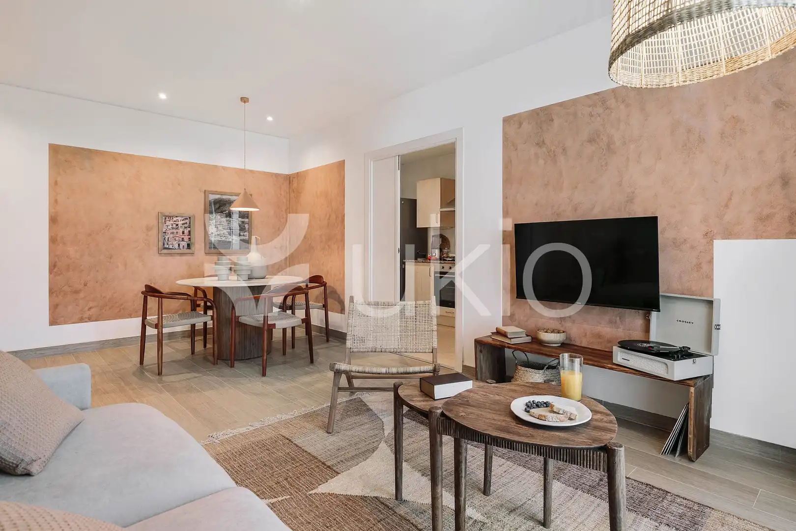 Sala d'estar de Apartament de lloguer en Barcelona amb Aire condicionat, Calefacció i Moblat