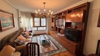 Living room of Flat for sale in Santander  with Heating, Parquet flooring and Furnished