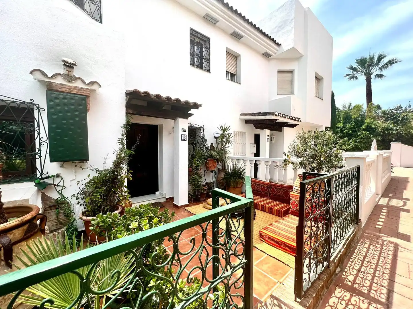 Jardí de Casa adosada en venda en Estepona amb Aire condicionat, Jardí privat i Terrassa